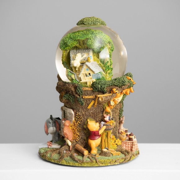 Disney Other - VTG Winnie the Pooh Snow Globe Owls Tree House Musical Nostalgic Disney Collect
